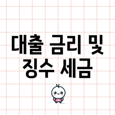 대출 금리 및 징수 세금