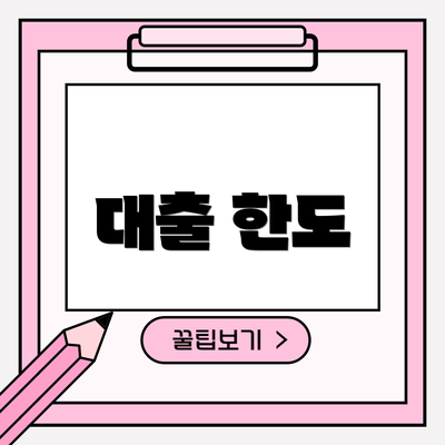 대출 한도