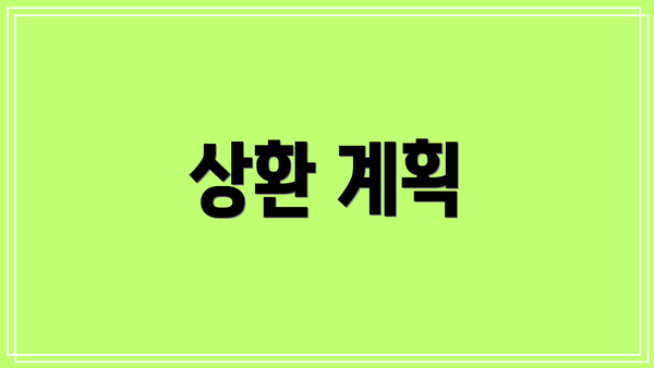 상환 계획