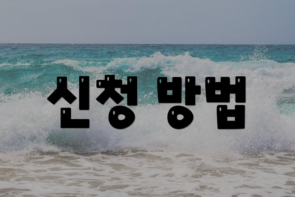 신청 방법
