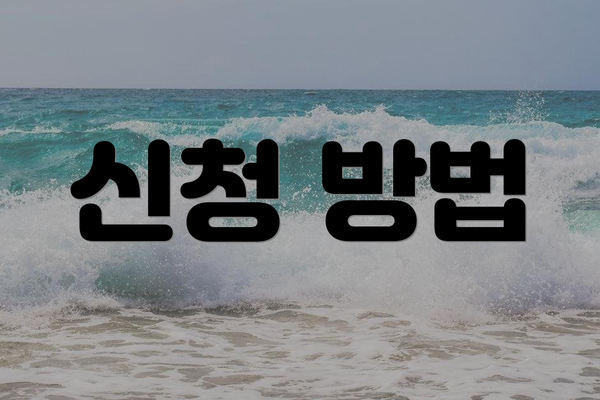 신청 방법