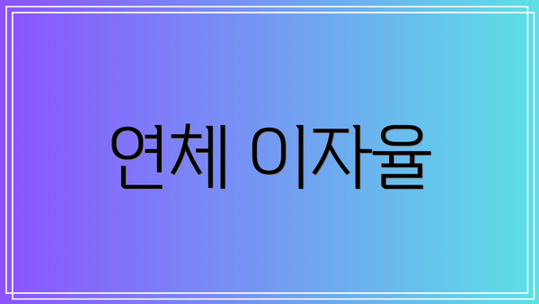 연체 이자율