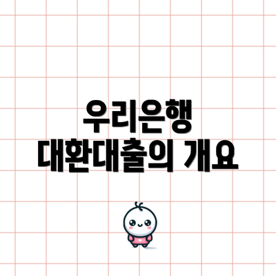 우리은행 대환대출의 개요