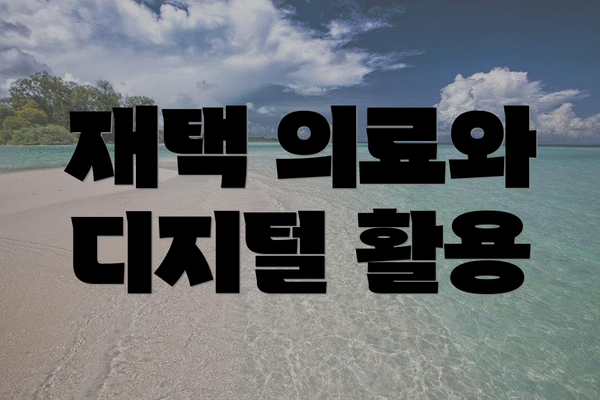 재택 의료와 디지털 활용