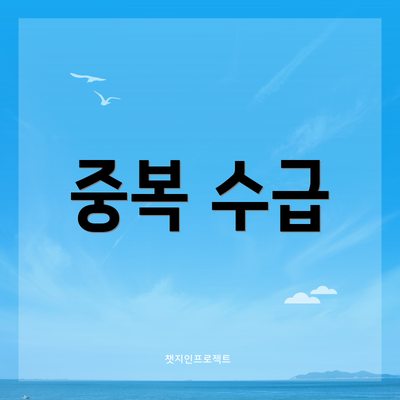 중복 수급
