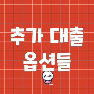 추가 대출 옵션들