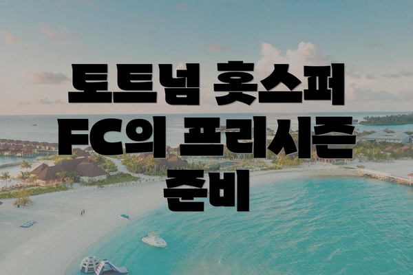 토트넘 홋스퍼 FC의 프리시즌 준비