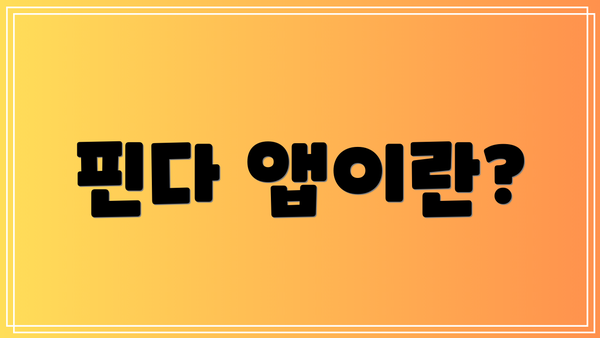 핀다 앱이란?