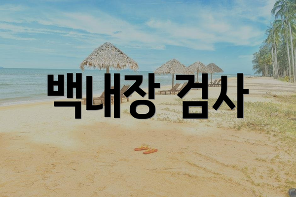 백내장 검사