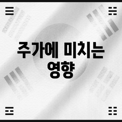 주가에 미치는 영향