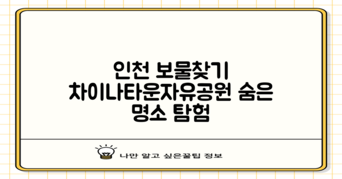 인천 차이나타운, 자유공원, 개항누리길: 숨겨진 보물찾기