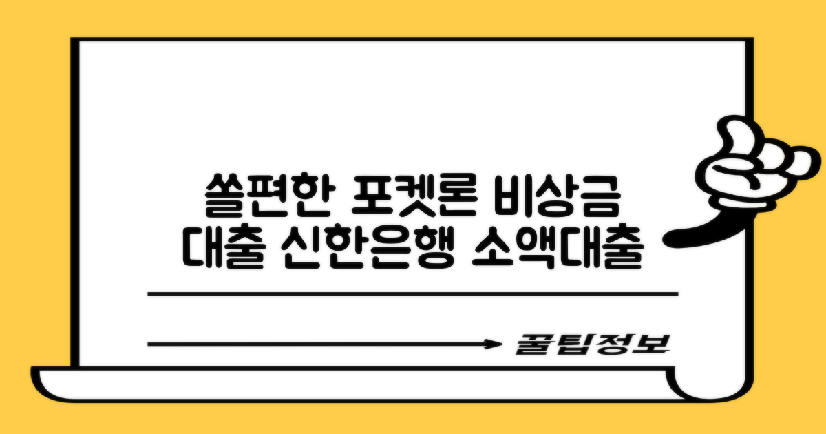 신한은행 소액대출, 쏠편한 포켓론과 비상금 대출 제대로 파헤치기