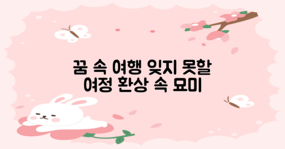꿈 속 여행, 여정의 묘미