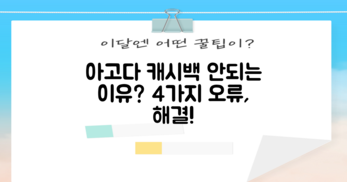 아고다 캐시백 리워드 적립, 이것 때문에 안 된다고요? 4가지 일반적 오류와 해결책