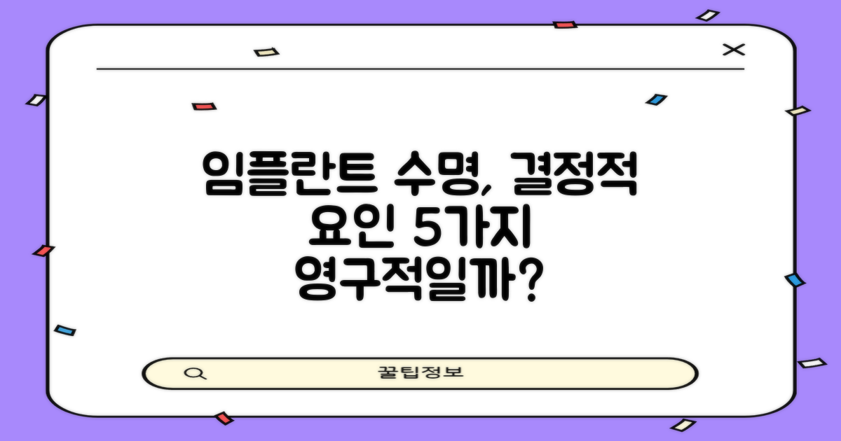 임플란트 수명, 얼마나 오래갈까요? 결정적인 요인 5가지 분석
