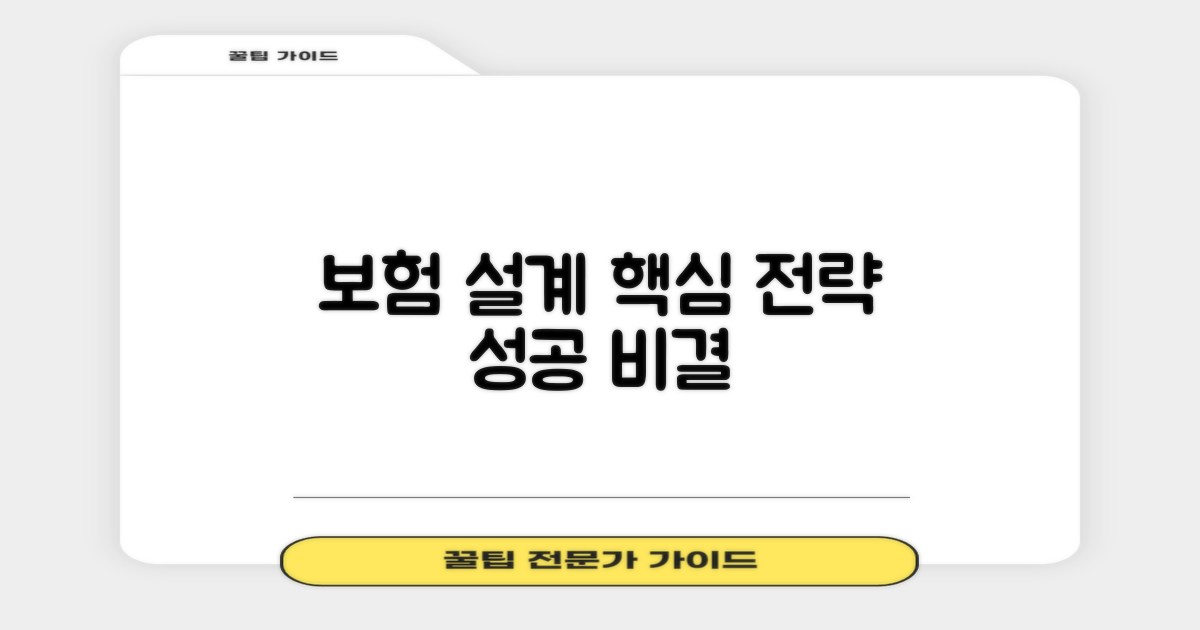 보험 설계, 핵심 전략