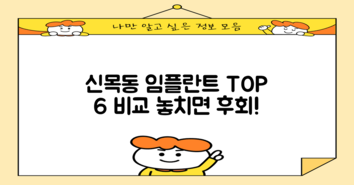 신목동역 임플란트 치과 선택 가이드: 6곳의 특징 및 장단점