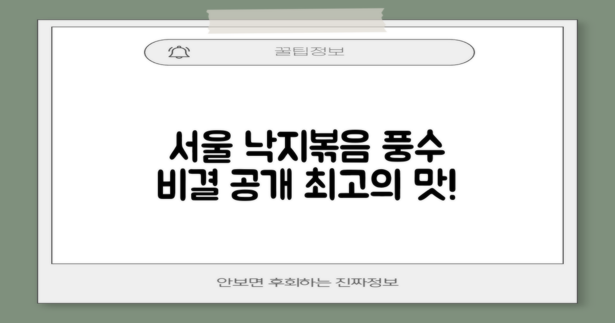서울 최고의 낙지볶음, 풍수로 살펴보는 특별한 위치와 맛의 비결