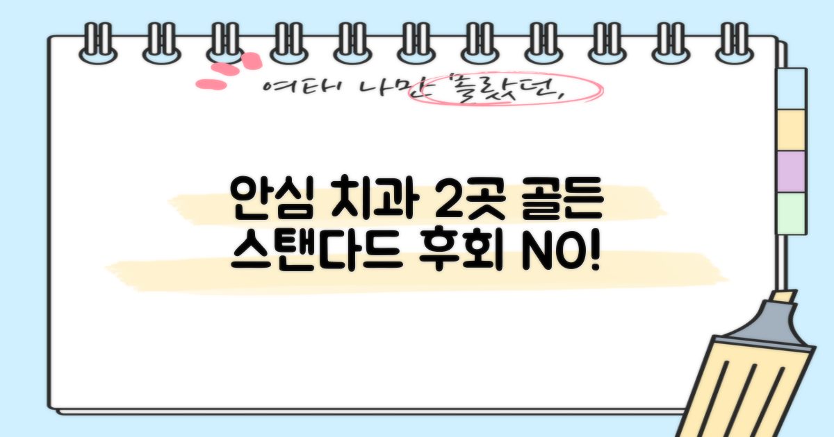 2가지 안심 치과 선정