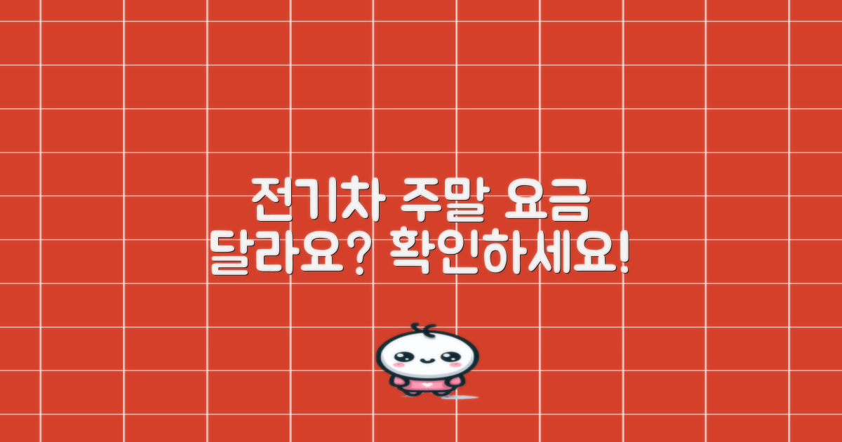 주말 전기차, 요금은 다르다?