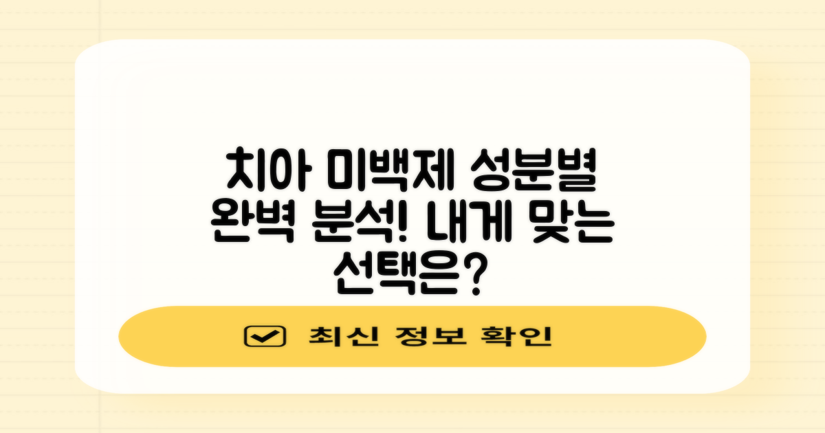 치아 미백제, 어떤 것을 사용해야 할까요? 성분별 장단점 파헤치기
