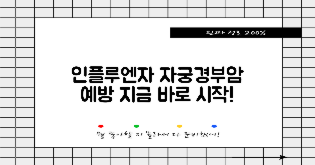 자궁경부암, 인플루엔자 미리 막아요