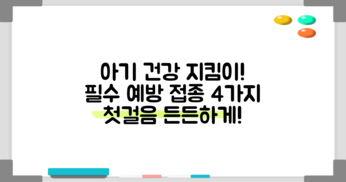우리 아기 건강 첫걸음, 4가지 필수 예방 접종으로 든든하게!