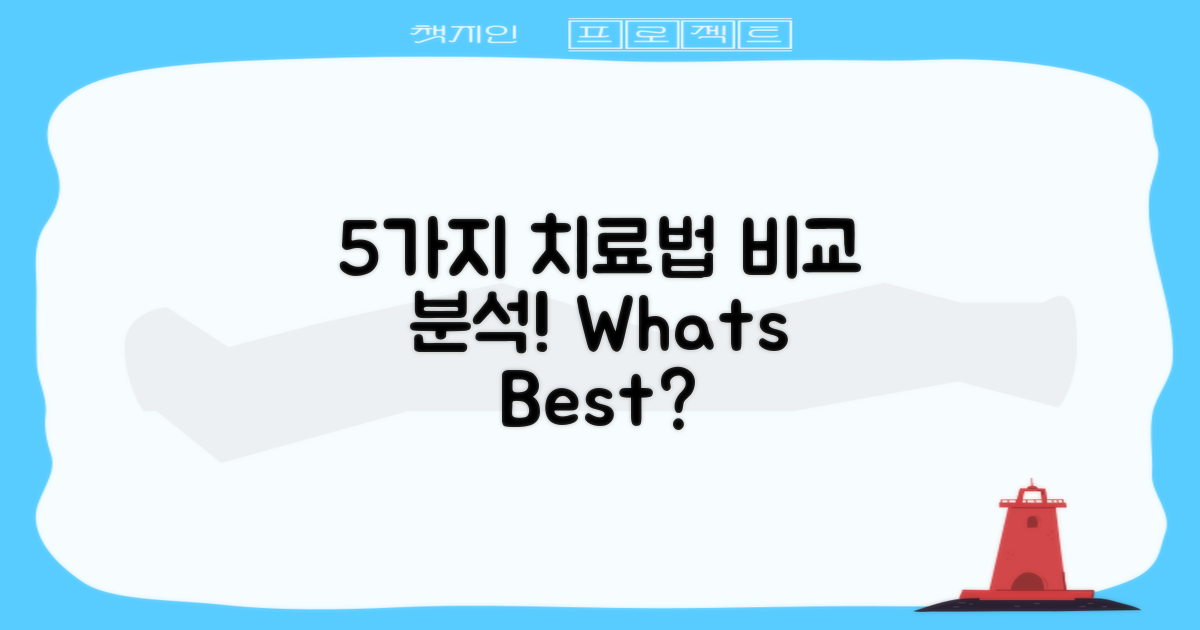 5가지 치료 옵션 비교