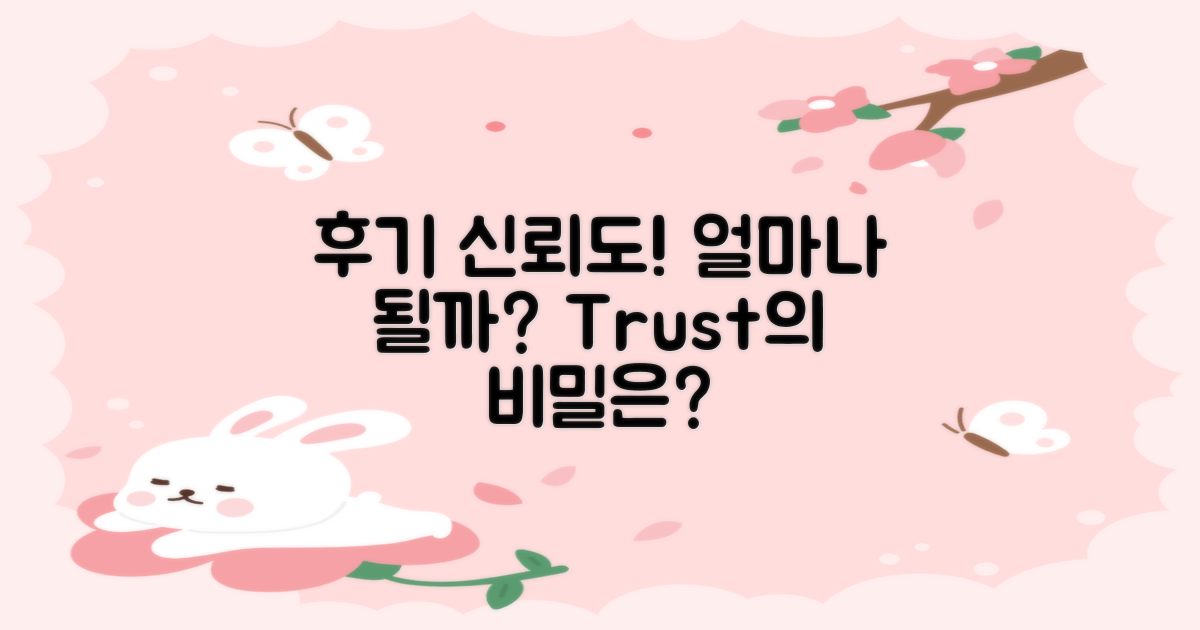 후기 신뢰도는 얼마나 될까?