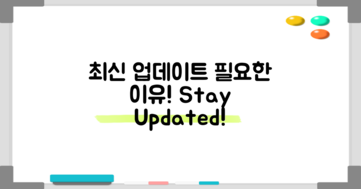 최신 업데이트의 필요성